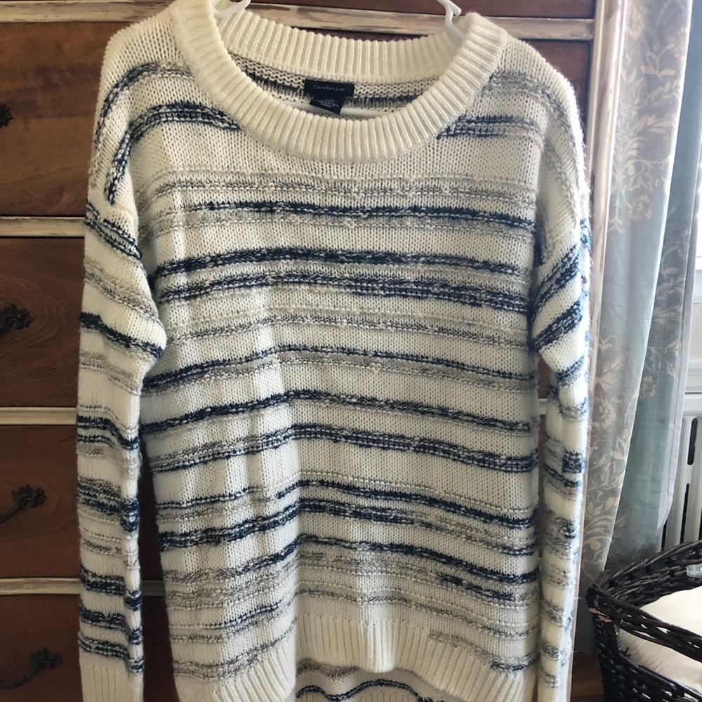 Calvin Klein striped sweater S, NWOT